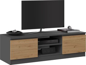 Aldabra RTV120 TV állvány, 120x36x40 cm, antracit-tölgy