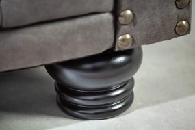 Kettes kanapé Chesterfield II 150 cm antik szürke
