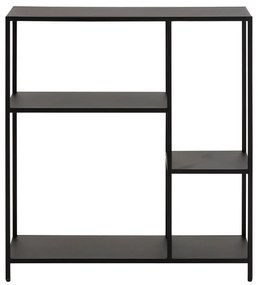 Newcastle fekete fém könyvespolc, 80 x 86 cm - Actona