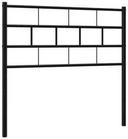 fekete fém fejtámla 80 cm