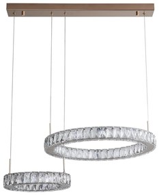 Zuma Line MD3713-2-3GT - GIRONA LED csillár kábelen LED/36W/230V rózsaarany