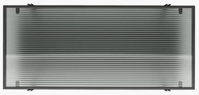 Fekete könyvespolc tölgyfa dekorral 79x117 cm Wainwright - Queer Eye