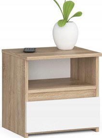 Éjjeliszekrény CL1 40 cm sonoma tölgy/fehér