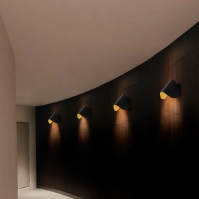 Fekete LED fali lámpa Heybe – Opviq lights