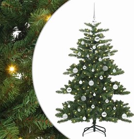 vidaXL Műanyag Hajtogatós Karácsonyfa Zöld 150 cm PVC és Acél