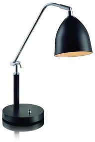 Markslöjd Fredrikshamn asztali lámpa 1x40 W fekete 105025