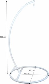 PALAK bézs függőszék fekete állvánnyal