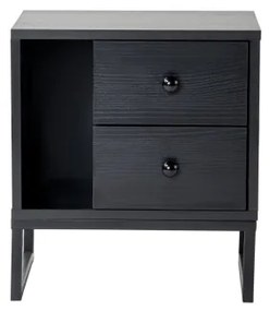 Éjjeliszekrény GLIMMER 50x45,2 cm fekete