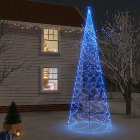 Kék fényű karácsonyfa tüskével 3000 LED-del 800 cm