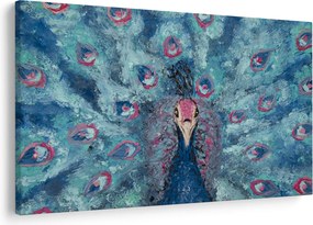 Egy festett páva képe (90x60 cm)