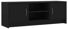 fekete szerelt fa TV-szekrény 102x30x37,5 cm