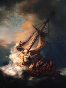 Reprodukció The Storm on the Sea of Galile, Rembrandt Harmensz van Rijn