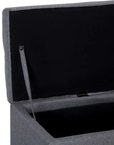 világosszürke poliészter pad tárolórekesszel 116 cm