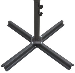 Terrakotta dupla napernyő acélrúddal 250 x 250 cm