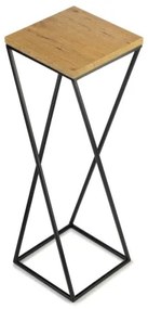 LOFT virágtartó állvány 70x24 cm fekete/barna