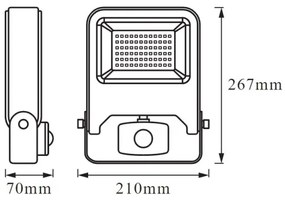 Ledvance - LED Reflektor sérzékelővel ENDURA LED/50W/230V IP44