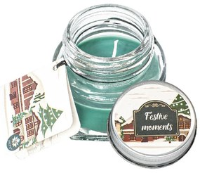 Arome gyertya szett üdvözlőkártyával 28 g,ajándékdobozban, Winter, 6 db-os mix