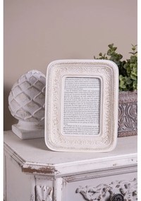 Bordűrös bézs színű vintage képkeret 10x15 cm