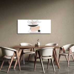 Kép - Vonal művészeti virágok N⁰1 (120x50 cm)