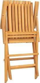 vidaXL 6 db tömör tíkfa összecsukható kerti szék 61x67x90 cm