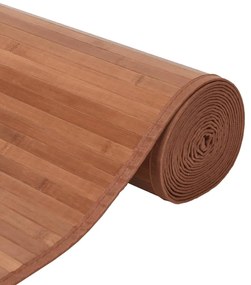 négyszögletű barna bambusz szőnyeg 70 x 500 cm