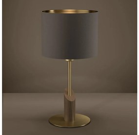 Eglo 390337 - Asztali lámpa SANTANDRIA 1xE27/40W/230V barna/arany