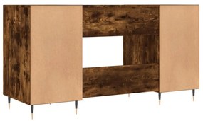 füstös tölgy színű szerelt fa íróasztal 140x50x75 cm