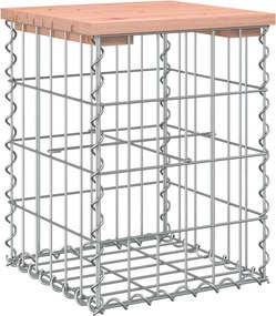 vidaXL tömör duglászfenyő gabion kerti pad 33x31x42 cm