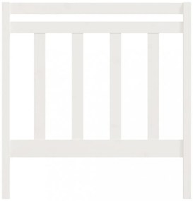 fehér tömör fenyőfa ágyfejtámla 106 x 4 x 100 cm