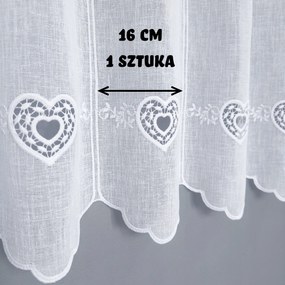 Irigy Hónaljmirigy hímzett, Szívek 70cm