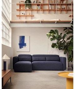 Sötétkék sarokkanapé (variálható) Neom – Kave Home