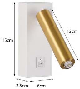 Brilagi - LED Fali spotlámpa MAYA 1xG9/7W/230V fehér/arany
