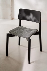 Fekete rakásolható étkezőszék Wem – noo.ma