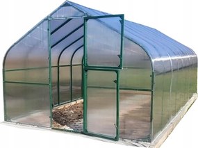 Polikarbonát Üvegház Alagút 18M2 300X600 Ptf Lengyel Alumínium Zöld