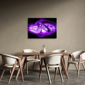 Lila fraktálos kép (70x50 cm)