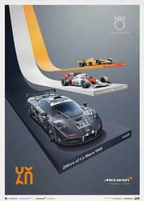 Művészeti nyomat McLaren Racing - The Triple Crown - 60th Anniversary