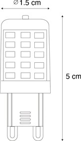 2 db G9 dimmelhető LED izzó szett 3W 250lm 3000K
