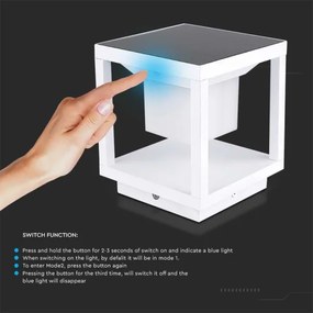 LED Napelemes lámpa érzékelővel LED/2W/5,5V 3000K IP65 2600 mAh fehér