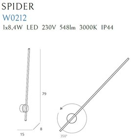 Fali Lámpa Fehér MAXLIGHT W0212