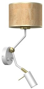 Fali lámpa CORK 1xE27/40W/230V + 1xGU10/MR11/7W