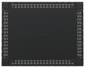 antracitszürke PP kerti asztal 59 x 47 x 40 cm