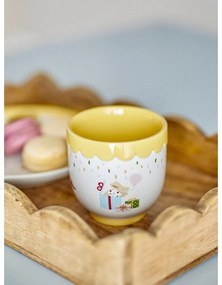 Sárga-krémszínű kőedény gyerek bögre 150 ml Celebrate – Bloomingville Mini