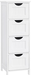 Fürdőszobai szekrény LEHAC 30x82 cm, fehér