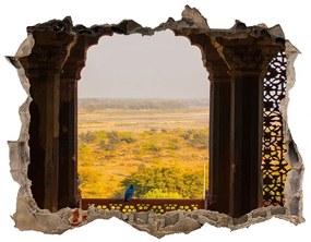 Fali matrica lyuk a falban Agra fort, india nd-k-111161411