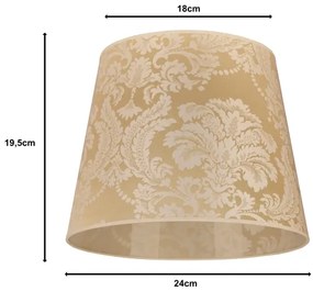 Duolla - CLASSIC M asztali lámpa búra E27, 24 cm átmérő, arany