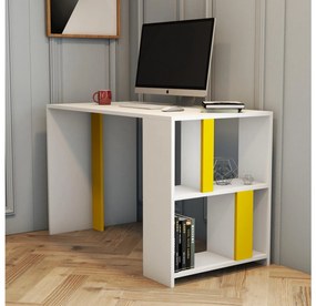 PC asztal Limba (fehér + sárga). 1088797
