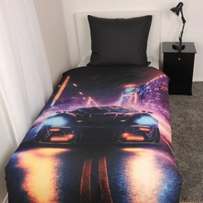 Herding Neon Car ágynemű, 135 x 200 cm, 80 x 80 cm