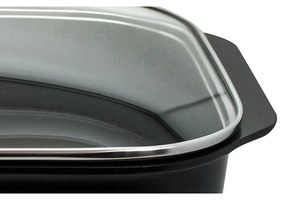 Elo 82840 Basic Sütőedény üvegfedővel és aromásfogantyúval Raffinesse 40 x 26 cm