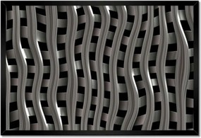 Poszterek keretben 60x40 Ezüst hullámok