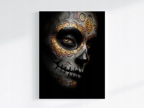 Vászonkép Canvas Portré Arc Mexikó Halottak Ünnepe Koponya 60x80